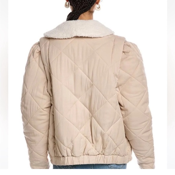 NWT Blank NYC Cream Quilted Teddy Jacket - Picture 2 of 7
